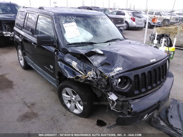 1J4NT4GB4BD167477 - 2011 JEEP PATRIOT LATITUDE BLACK photo 1