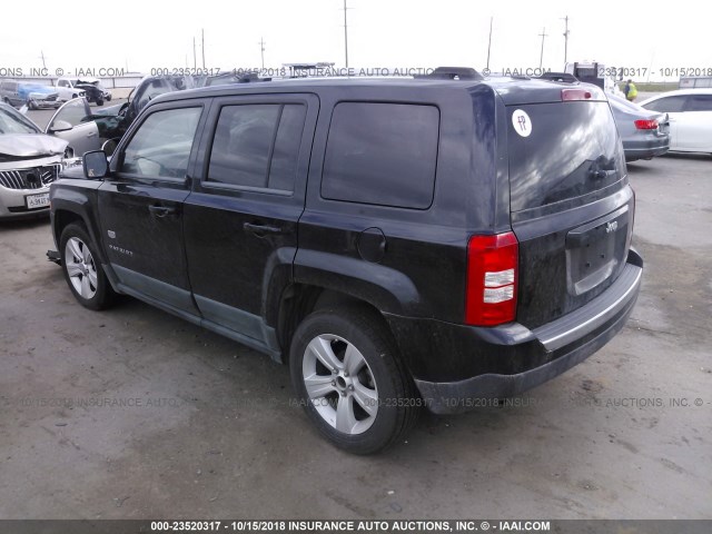 1J4NT4GB4BD167477 - 2011 JEEP PATRIOT LATITUDE BLACK photo 3