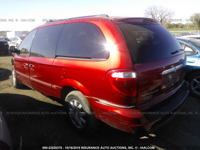 2C4GP54L15R166861 - 2005 CHRYSLER TOWN & COUNTRY TOURING RED photo 3