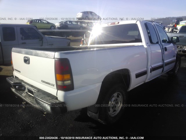 2GCEC19T511171297 - 2001 CHEVROLET SILVERADO C1500 WHITE photo 4