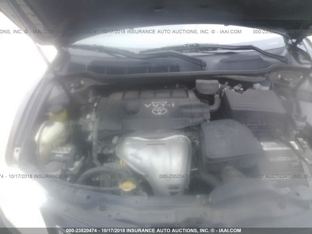 4T4BF3EK1AR068564 - 2010 TOYOTA CAMRY SE/LE/XLE BLACK photo 10