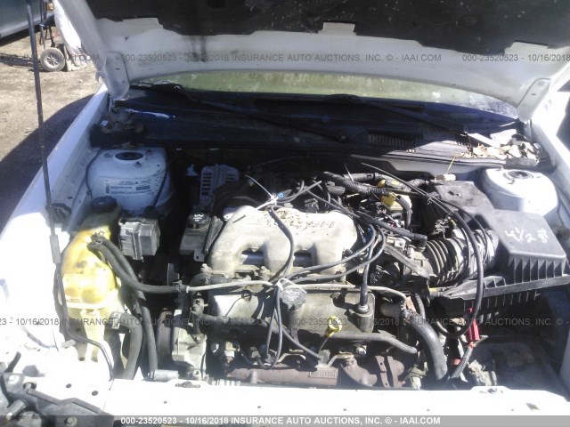 1G1ND52J73M679820 - 2003 CHEVROLET MALIBU WHITE photo 10