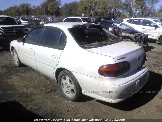 1G1ND52J73M679820 - 2003 CHEVROLET MALIBU WHITE photo 3