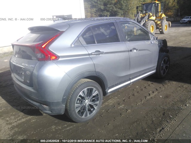 JA4AT5AA7JZ051311 - 2018 MITSUBISHI ECLIPSE CROSS SE/SEL GRAY photo 4