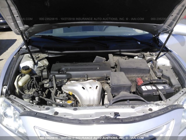 4T1BE46K19U341046 - 2009 TOYOTA CAMRY SE/LE/XLE SILVER photo 10