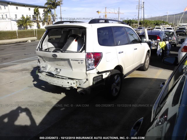 JF2SH6FC5AH704060 - 2010 SUBARU FORESTER 2.5XT LIMITED WHITE photo 4