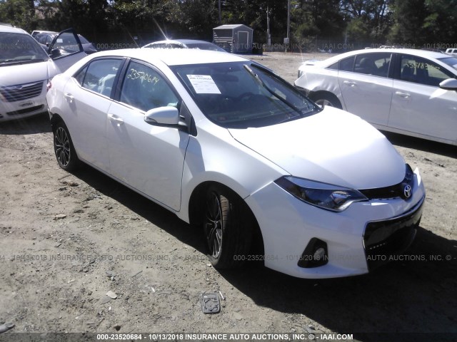 2T1BURHE1FC288319 - 2015 TOYOTA COROLLA L/LE/LE PLS/PRM/S/S PLS WHITE photo 1