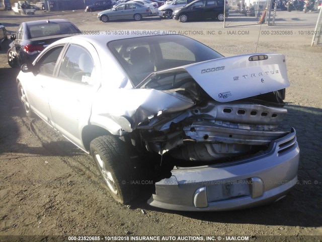 1B3EL46X35N512355 - 2005 DODGE STRATUS SXT SILVER photo 3