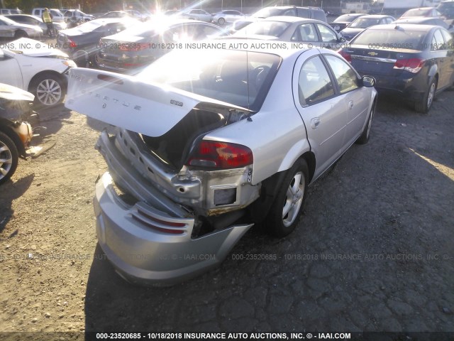 1B3EL46X35N512355 - 2005 DODGE STRATUS SXT SILVER photo 4