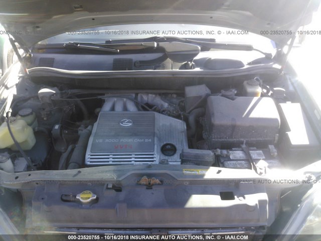 JT6HF10U0Y0122712 - 2000 LEXUS RX 300 SILVER photo 10