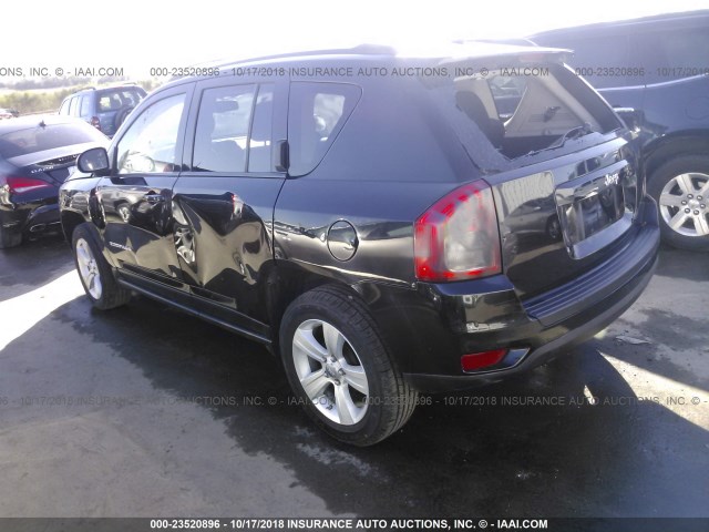 1C4NJCBA1CD723962 - 2012 JEEP COMPASS SPORT BLACK photo 3