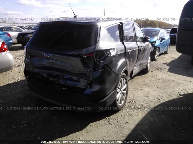 1FMCU9J99HUA90168 - 2017 FORD ESCAPE TITANIUM GRAY photo 4