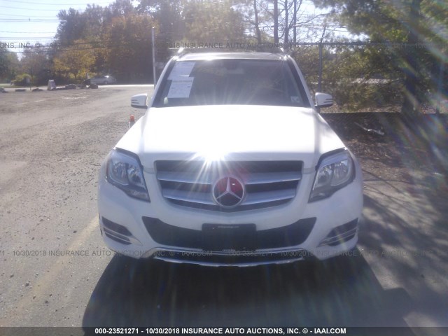 WDCGG8JB3FG438630 - 2015 MERCEDES-BENZ GLK 350 4MATIC WHITE photo 6