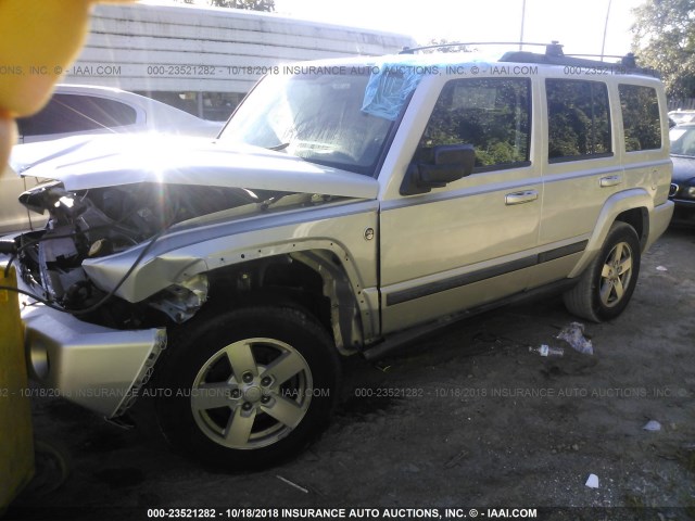 1J8HG48N98C154036 - 2008 JEEP COMMANDER SPORT SILVER photo 2