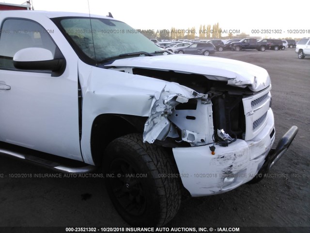 3GCPKTE33BG223502 - 2011 CHEVROLET SILVERADO K1500 LTZ WHITE photo 6