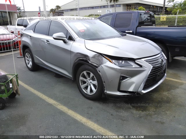 2T2ZZMCAXHC088657 - 2017 LEXUS RX 350/BASE/F SPORT GRAY photo 1