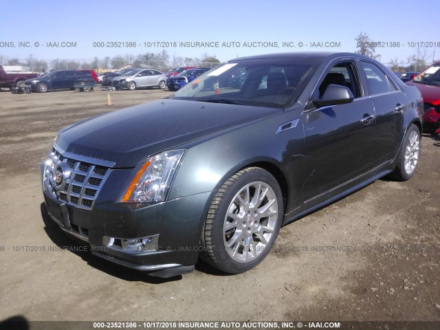 1G6DS5E35C0124137 - 2012 CADILLAC CTS PREMIUM COLLECTION GRAY photo 2