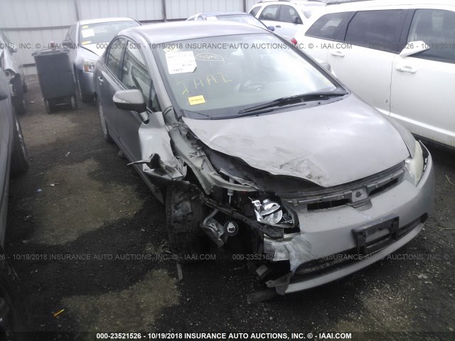 JHMFA36257S005693 - 2007 HONDA CIVIC HYBRID GRAY photo 6