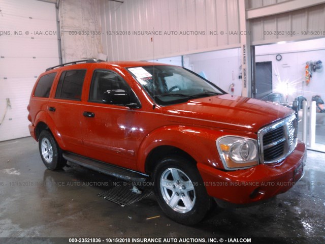 1D4HB48N74F231116 - 2004 DODGE DURANGO SLT RED photo 1