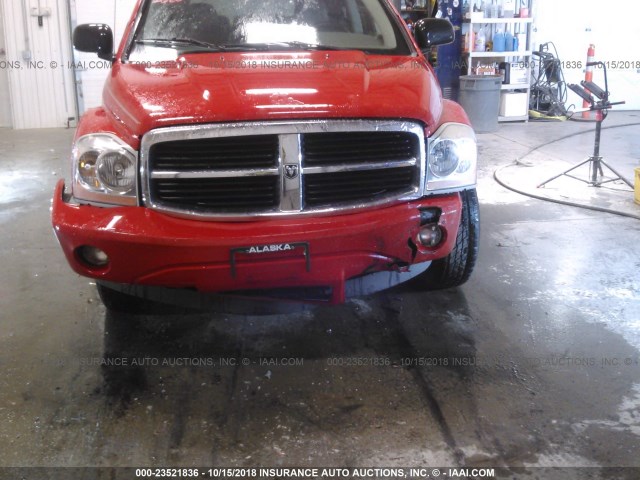 1D4HB48N74F231116 - 2004 DODGE DURANGO SLT RED photo 6