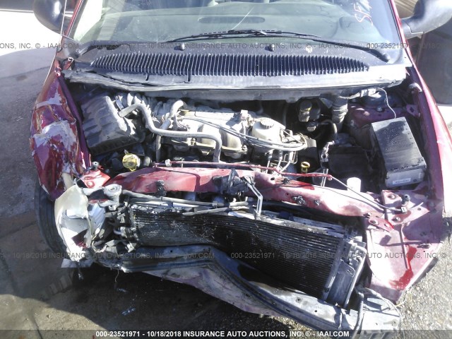 2D4GP44L37R132906 - 2007 DODGE GRAND CARAVAN SXT RED photo 10