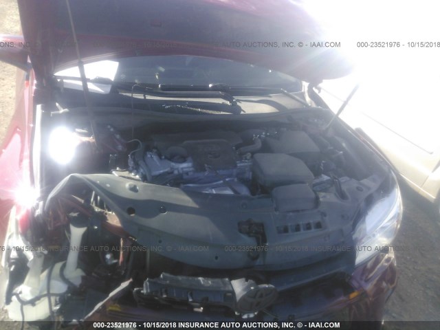 4T1BF1FK2FU885921 - 2015 TOYOTA CAMRY LE/XLE/SE/XSE RED photo 10