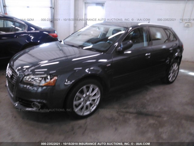 WAUKEAFM2CA051182 - 2012 AUDI A3 PREMIUM PLUS GRAY photo 2