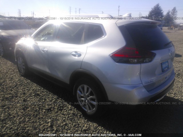 KNMAT2MT4HP586779 - 2017 NISSAN ROGUE S/SV SILVER photo 3