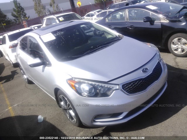 KNAFZ4A83E5164832 - 2014 KIA FORTE EX GRAY photo 1