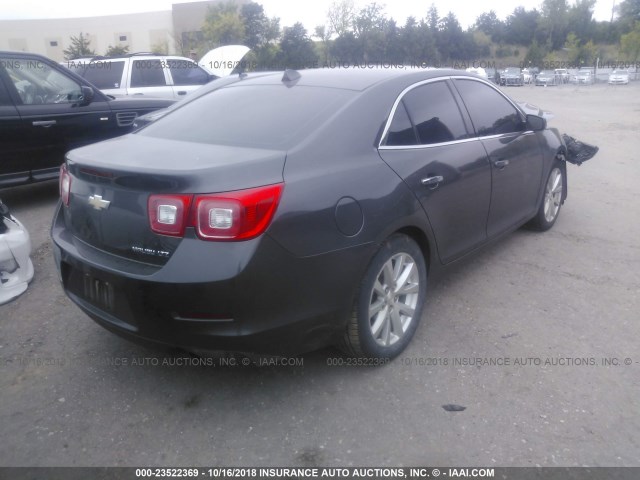 1G11H5SAXDF176551 - 2013 CHEVROLET MALIBU LTZ GRAY photo 4