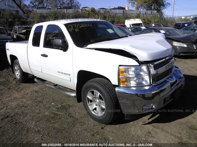 1GCRKSE72CZ346831 - 2012 CHEVROLET SILVERADO K1500 LT WHITE photo 1