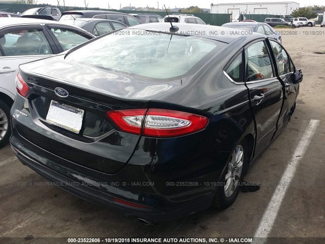 1FA6P0G73G5126140 - 2016 FORD FUSION S BLACK photo 4