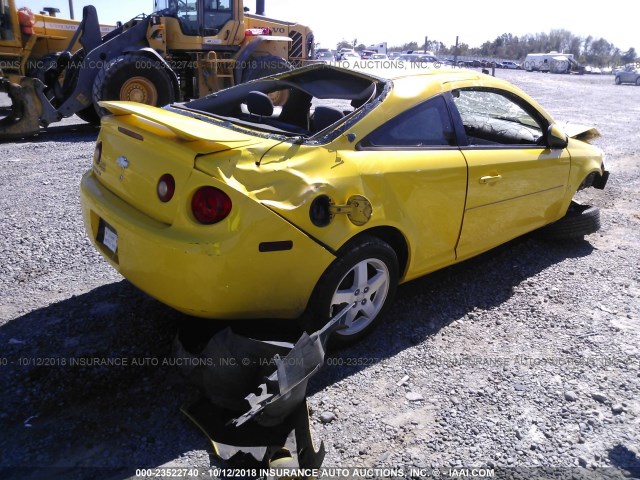 1G1AL15F667737310 - 2006 CHEVROLET COBALT LT YELLOW photo 4