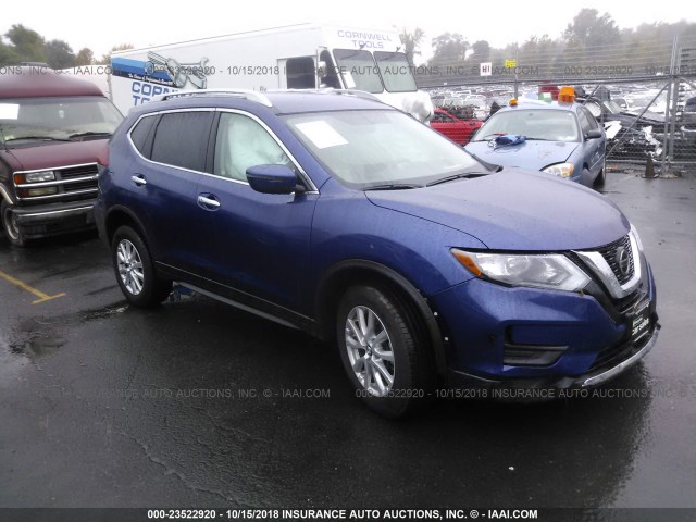 5N1AT2MV8JC708988 - 2018 NISSAN ROGUE SV/SL BLUE photo 1