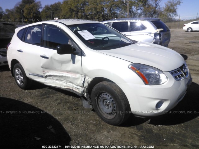 JN8AS5MV5DW115427 - 2013 NISSAN ROGUE S/SV WHITE photo 1