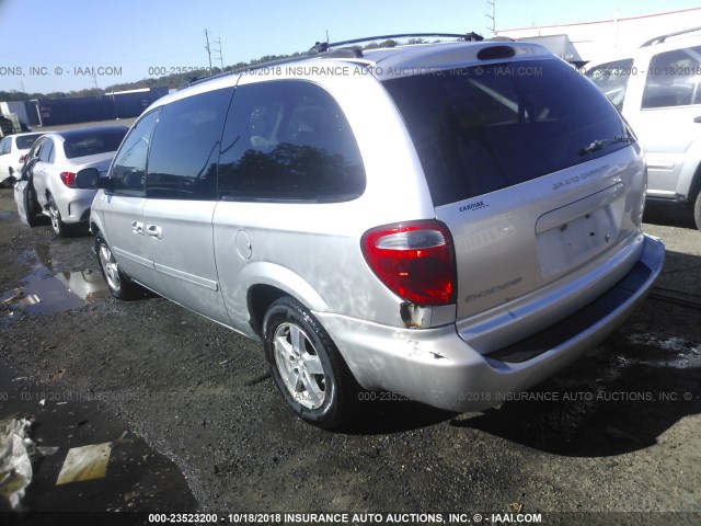 2D4GP44L55R198578 - 2005 DODGE GRAND CARAVAN SXT SILVER photo 3