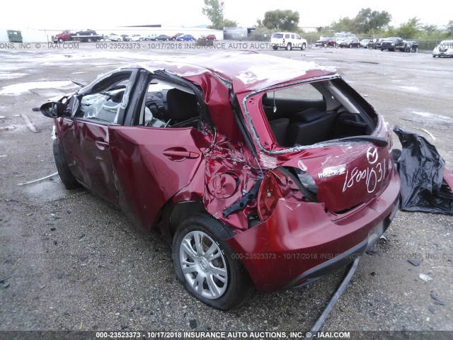 JM1DE1KY8E0181271 - 2014 MAZDA MAZDA2 SPORT RED photo 3