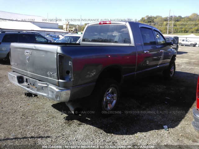 3D7KS29C86G160293 - 2006 DODGE RAM 2500 GRAY photo 4