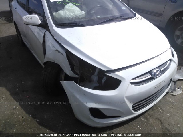 KMHCU4AE1GU116244 - 2016 HYUNDAI ACCENT SE WHITE photo 6