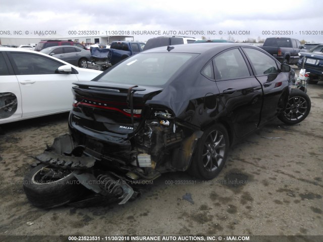 1C3CDFBA7DD335365 - 2013 DODGE DART SXT BLACK photo 4