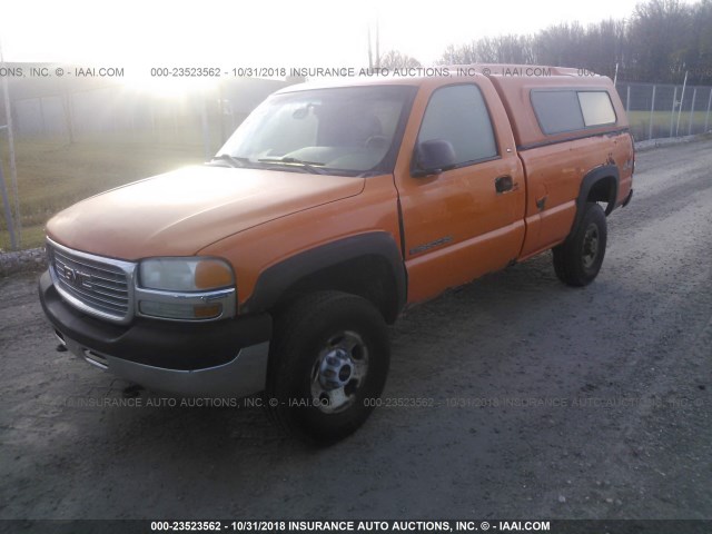 1GTHK24U41Z281495 - 2001 GMC SIERRA K2500 HEAVY DUTY ORANGE photo 2