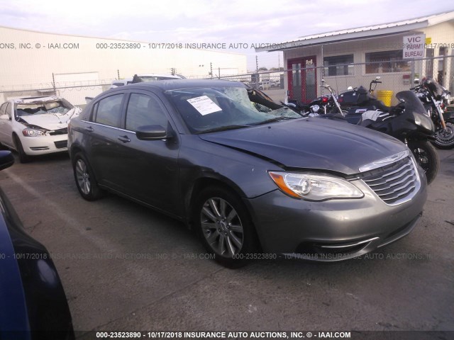 1C3CCBBGXDN623651 - 2013 CHRYSLER 200 TOURING GRAY photo 1