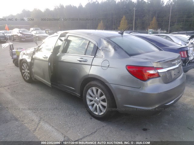 1C3CCBBGXDN623651 - 2013 CHRYSLER 200 TOURING GRAY photo 3