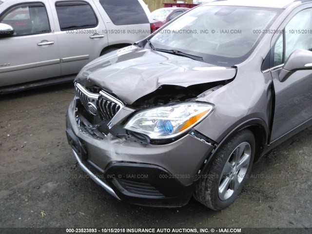 KL4CJASB1EB770356 - 2014 BUICK ENCORE BROWN photo 6