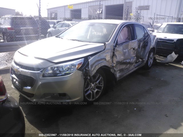 1G11C5SL4FF311980 - 2015 CHEVROLET MALIBU 1LT GOLD photo 2