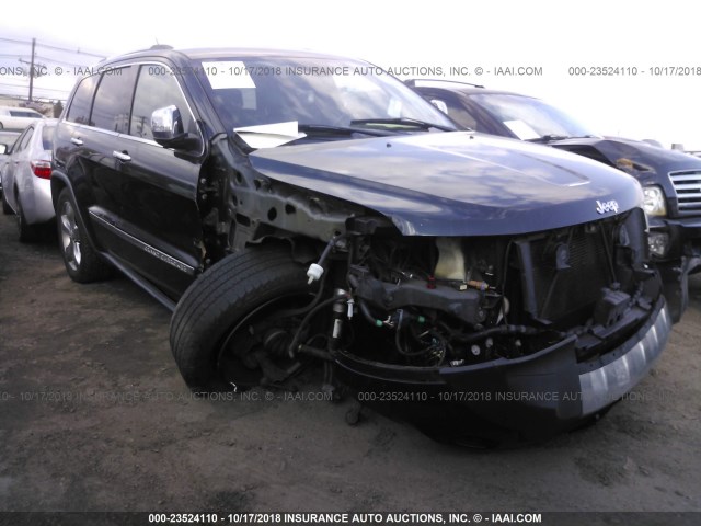 1J4RR6GG0BC670579 - 2011 JEEP GRAND CHEROKEE OVERLAND BLACK photo 1