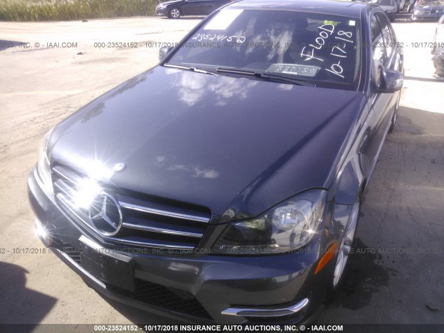 WDDGF4HB5ER316951 - 2014 MERCEDES-BENZ C 250 GRAY photo 6