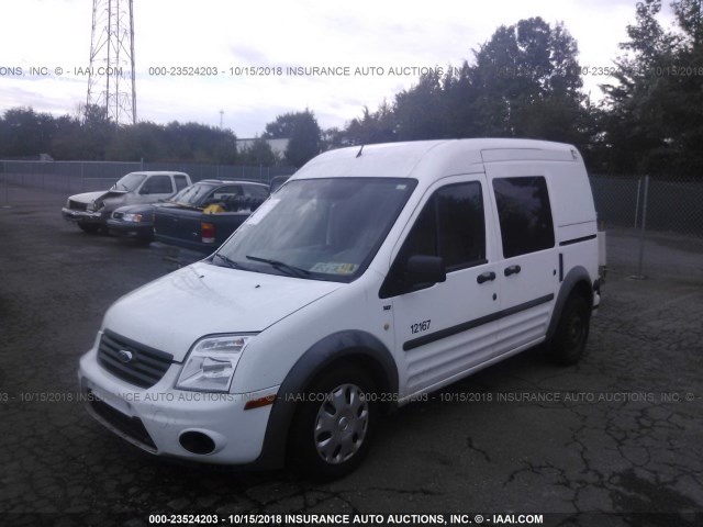 NM0LS6BN2CT095034 - 2012 FORD TRANSIT CONNECT XLT WHITE photo 2