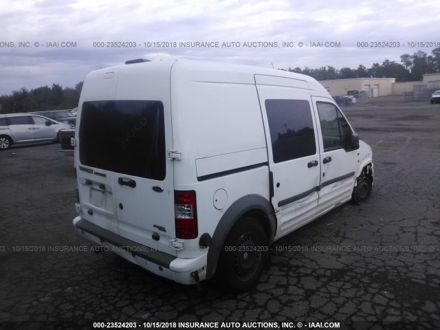 NM0LS6BN2CT095034 - 2012 FORD TRANSIT CONNECT XLT WHITE photo 4