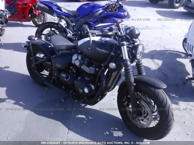 SMTD53HL5JT871870 - 2018 TRIUMPH MOTORCYCLE BONNEVILLE BOBBER BLACK BLACK photo 1